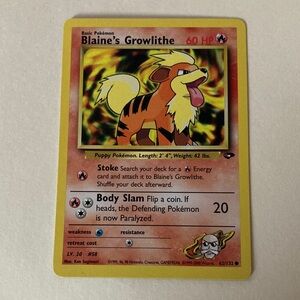 Vintage Blaine’s Growlithe